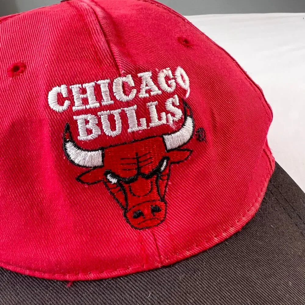 Chicago Bulls Mighty Mac NBA Vintage Toddler sz 2-4T Snapback Hat embroidered